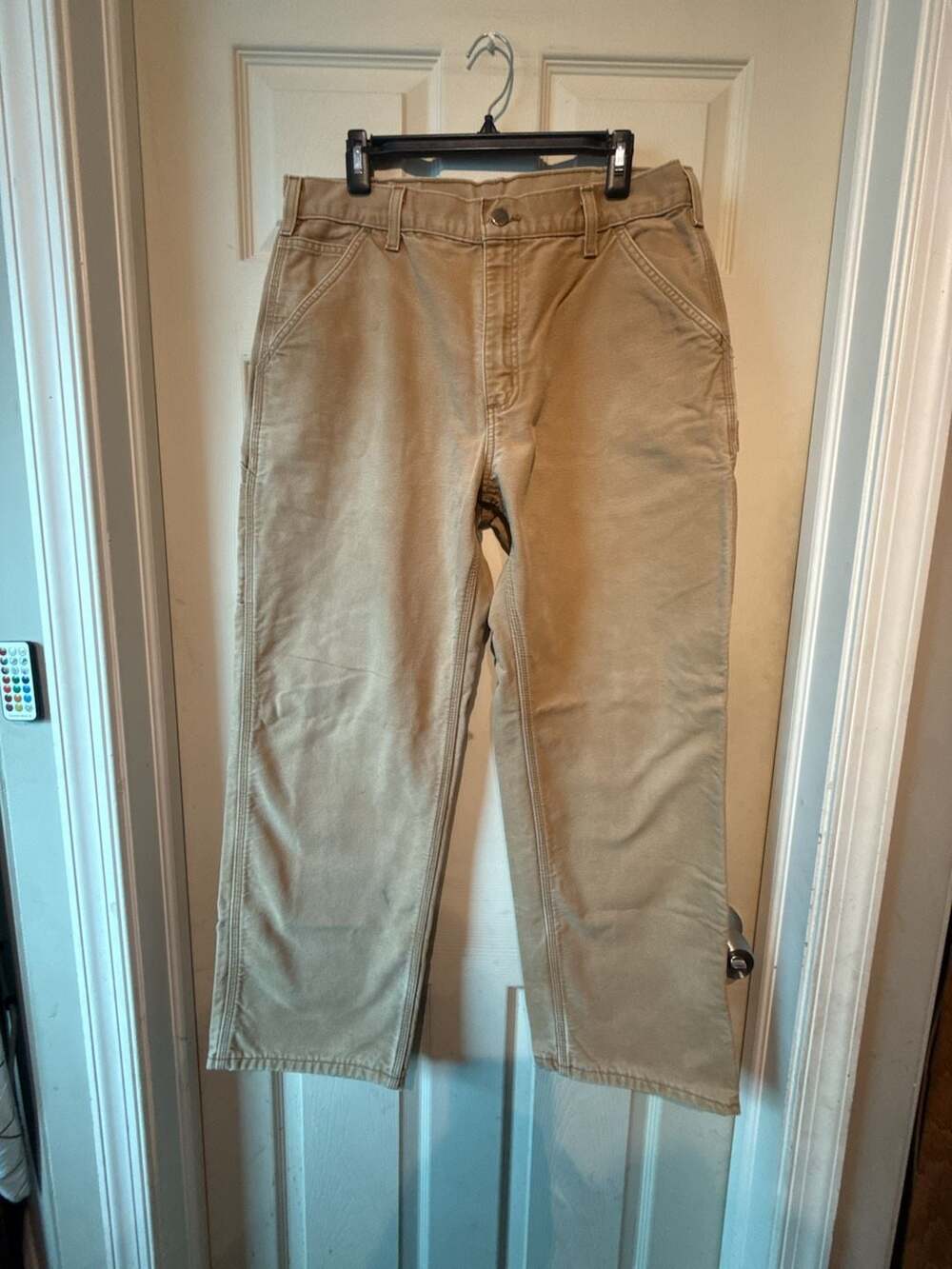 Carhartt Duck Canvas Carpenter Work Pants Brown